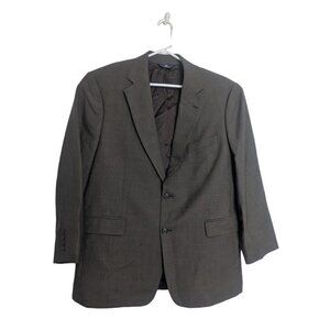 Brooks Brothers 346 Stretch Wool Men's Brown Black Houndstooth Sport Jacket 43R